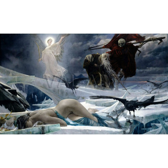 РЕПРОДУКЦИИ НА КАРТИНИ Ахашверош в края на света (1888)